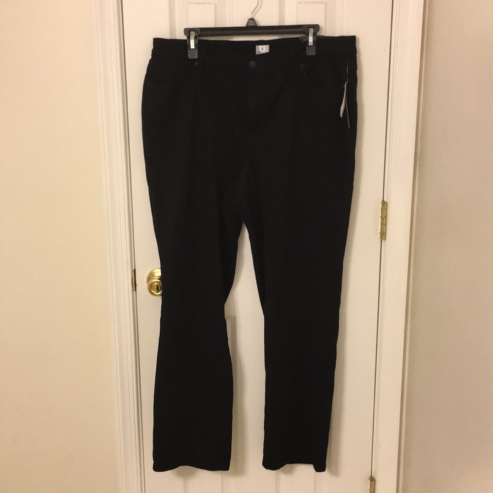 Dressbarn black jeans-straight cut